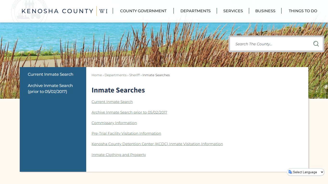 Inmate Searches | Kenosha County, WI - Official Website